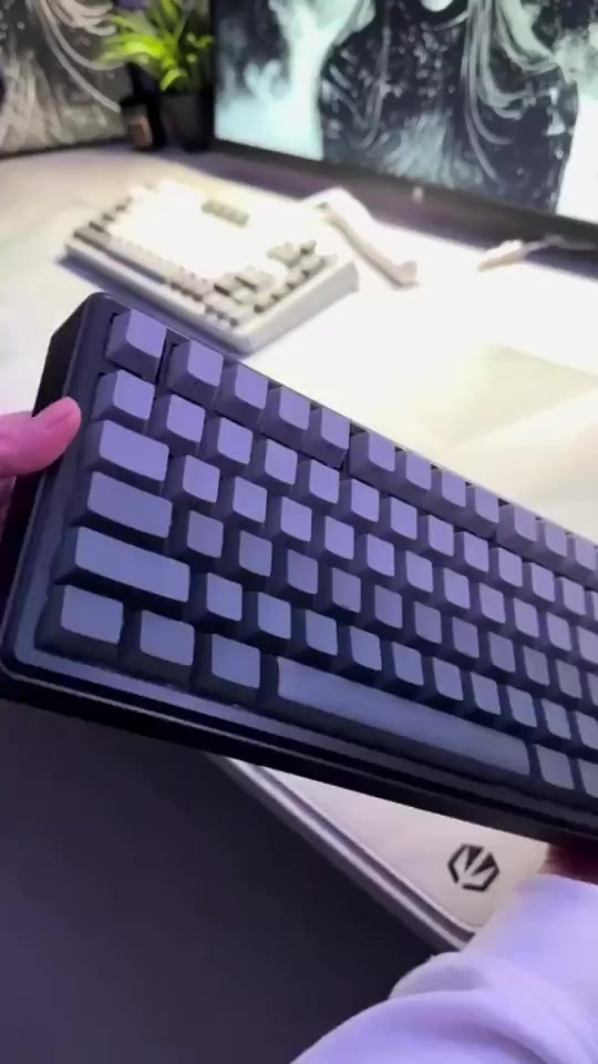 Bàn phím cơ không dây F75 l F75 MAX có 3 Mode két nối - Phù hợp chơi game,làm việc văn phòng- Có Màn Led LCD và núm xoay | BigBuy360 - bigbuy360.vn