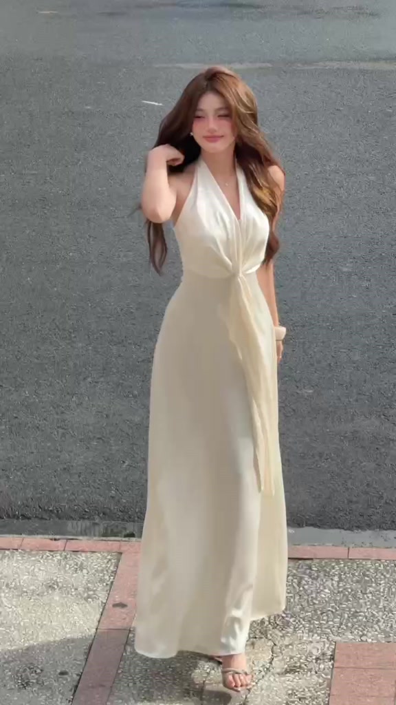 Đầm cổ yếm dáng dàng phong cách tiểu thư vintage - LYRA DRESS | BigBuy360 - bigbuy360.vn