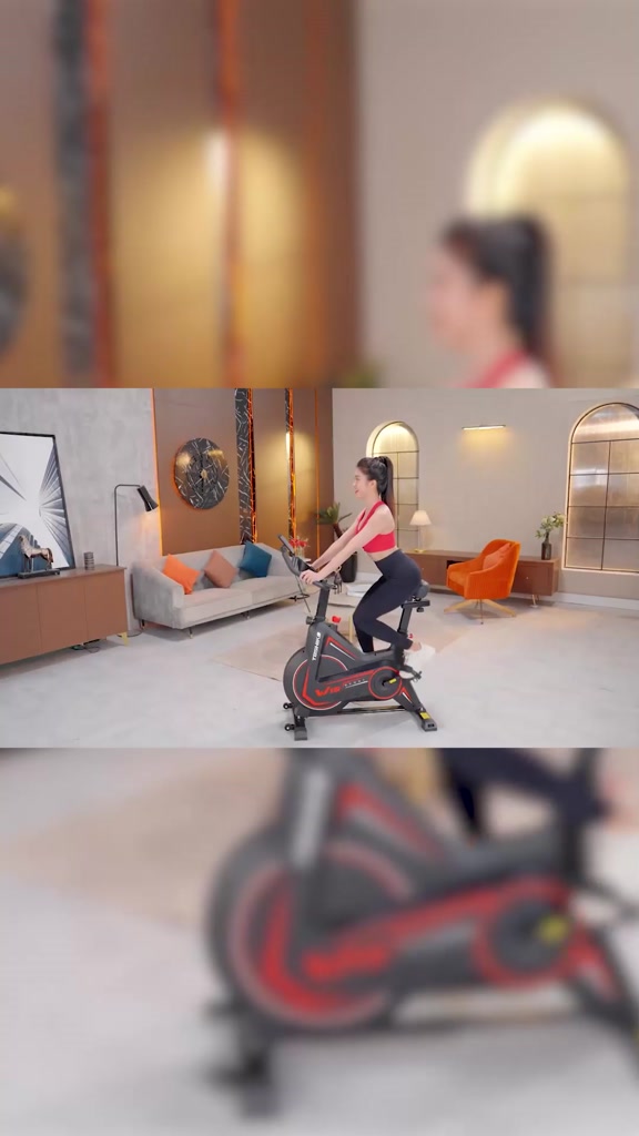 Xe đạp tập thể dục tại nhà Toshiko W15, khung xe thép chống rỉ, phanh từ êm ái không gây ồn | BigBuy360 - bigbuy360.vn