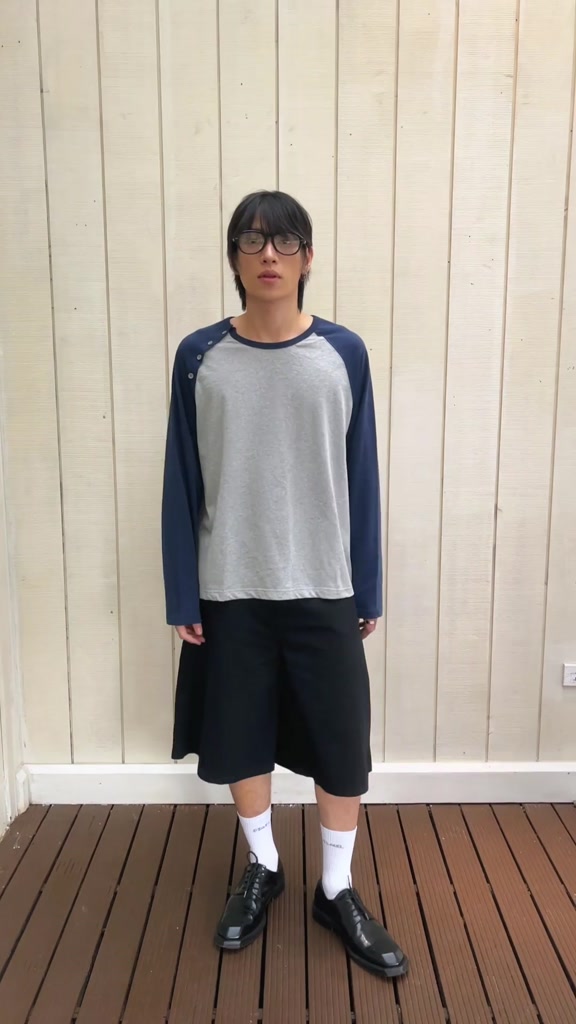 Áo thun raglan tay dài Rhythm Raglan Tee STAVE LABEL form regular vải cotton mềm mại, áo thun nam phối màu trẻ trung | BigBuy360 - bigbuy360.vn