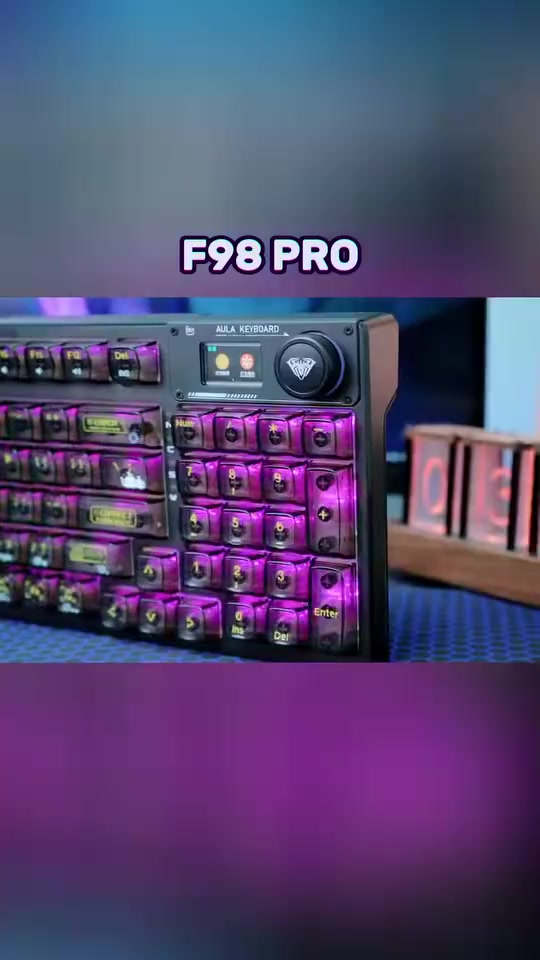 Bàn phím cơ không dây AULA F98 PRO v3 - Bàn phím cơ có màn hình tùy chỉnh, 3 mode kết nối | BigBuy360 - bigbuy360.vn