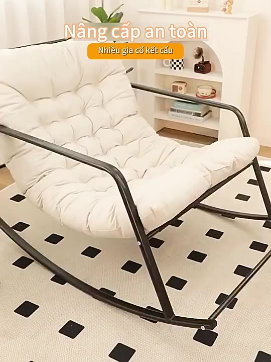 Ghế bập bênh đôi - ghế sofa - ghế lười có tựa lưng ghế bành ban công phòng khách | BigBuy360 - bigbuy360.vn