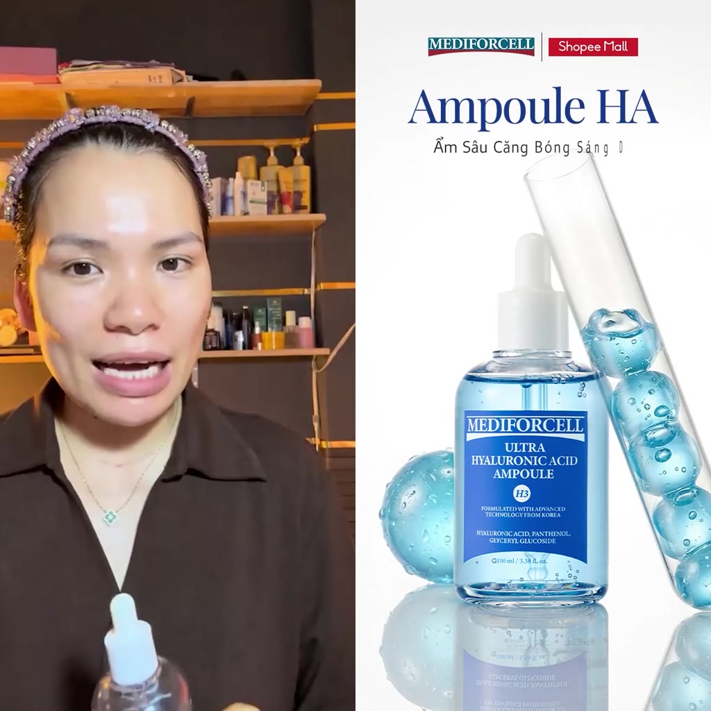 [100ml] Tinh Chất Cấp Ẩm Sâu Căng Bóng Sáng Da Mediforcell Ultra Hyaluronic Acid Ampoule 100ml | BigBuy360 - bigbuy360.vn