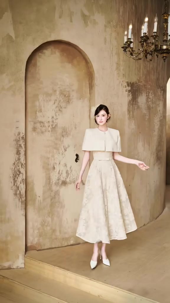 Diari Dress | Váy ren nữ dài kèm áo choáng thiết kế cao cấp H.I.U Fashion | đầm dáng dài midi sang trọng HIU design | BigBuy360 - bigbuy360.vn
