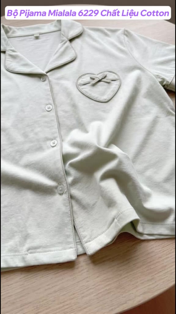 Bộ Mặc Nhà Mialala  6229 Nữ Chất Liệu Cotton Thiết Kế Basic, Mềm Mát, Không Nhăn Thấm Hút Mồ Hôi Tốt | BigBuy360 - bigbuy360.vn