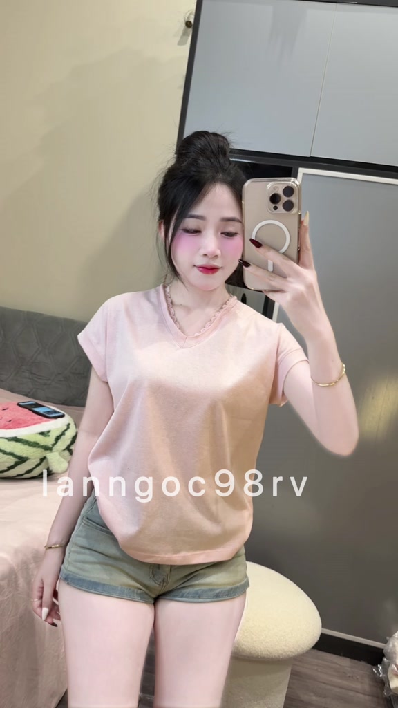 Áo Cộc Phối Ren - Chất Liệu Cotton Giấy Siêu Nhẹ Thoáng Mát Mặc Hè, Form Vừa Gọn Dáng - A097 | BigBuy360 - bigbuy360.vn