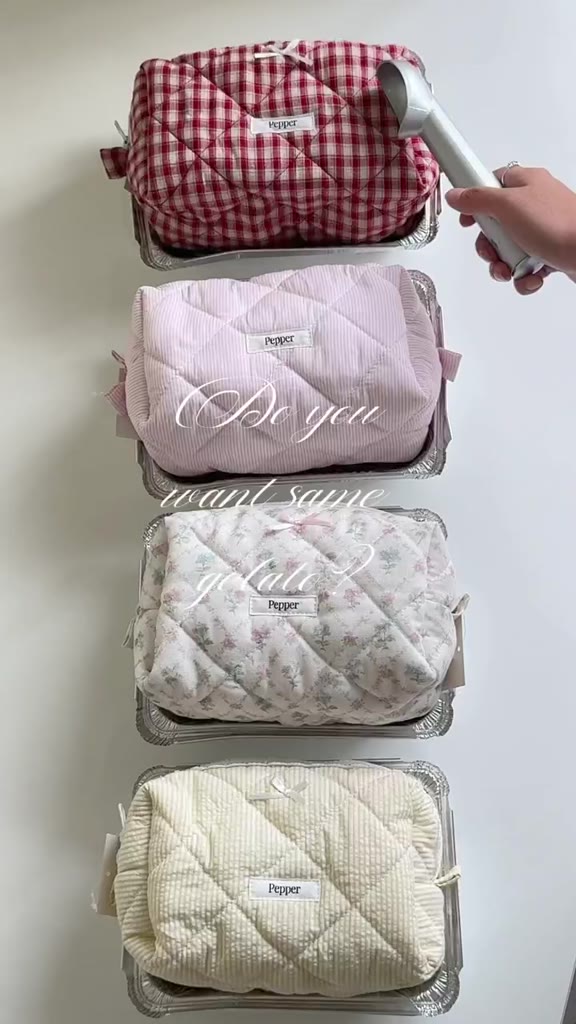 Pouch Chần Bông Nhiều Kích Cỡ Pepper Clothing Túi Đựng Mỹ Phẩm Make Up Hộp Bút Viết Đồ Dùng Cá Nhân Size Lớn Nhỏ - Pouch | BigBuy360 - bigbuy360.vn