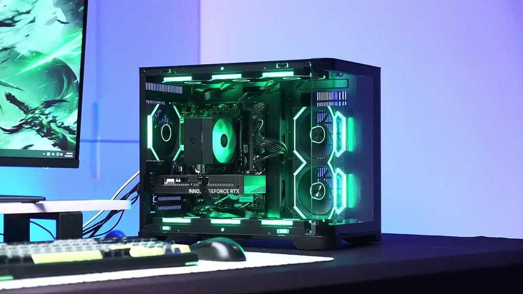 Bộ PC Gaming HELA Full LED (12400f | Ram 16Gb | SSD 256Gb | RTX 5060 8Gb) - Miễn phí nâng SSD 512Gb | BigBuy360 - bigbuy360.vn