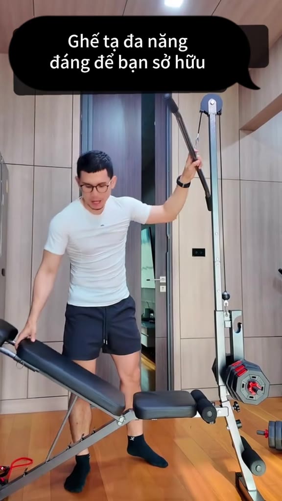 Ghế tập tạ, ghế tập đẩy tạ, dụng cụ hỗ trợ gập bụng, thiết bị thể dục, sử dụng tại nhà, ghế đa năng | BigBuy360 - bigbuy360.vn