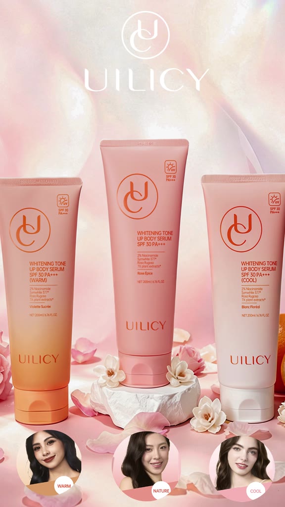 Dưỡng thể chống nắng nâng tone UILICY 200ml SPF30 PA+++ Chống Nắng Làm Trắng Toàn Thân Nâng Tông Tức Thì Nhiều Tông Màu | BigBuy360 - bigbuy360.vn