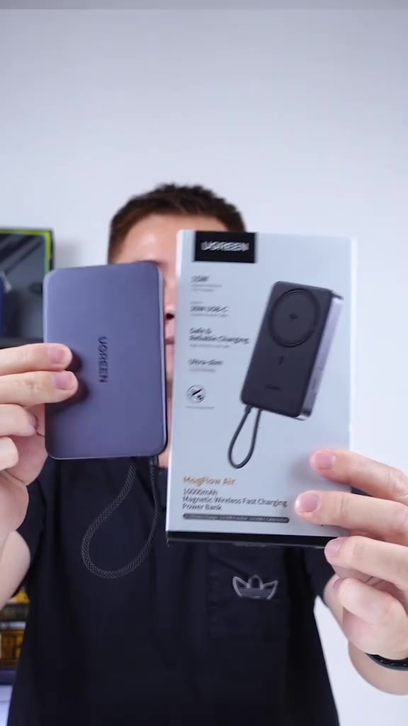 【10000mAh 30W+15W】UGREEN 10000mAh 15W Sạc từ tính Max Power Bank Xi măng hai vòng màu xám thích với iPhone 17 Series | BigBuy360 - bigbuy360.vn