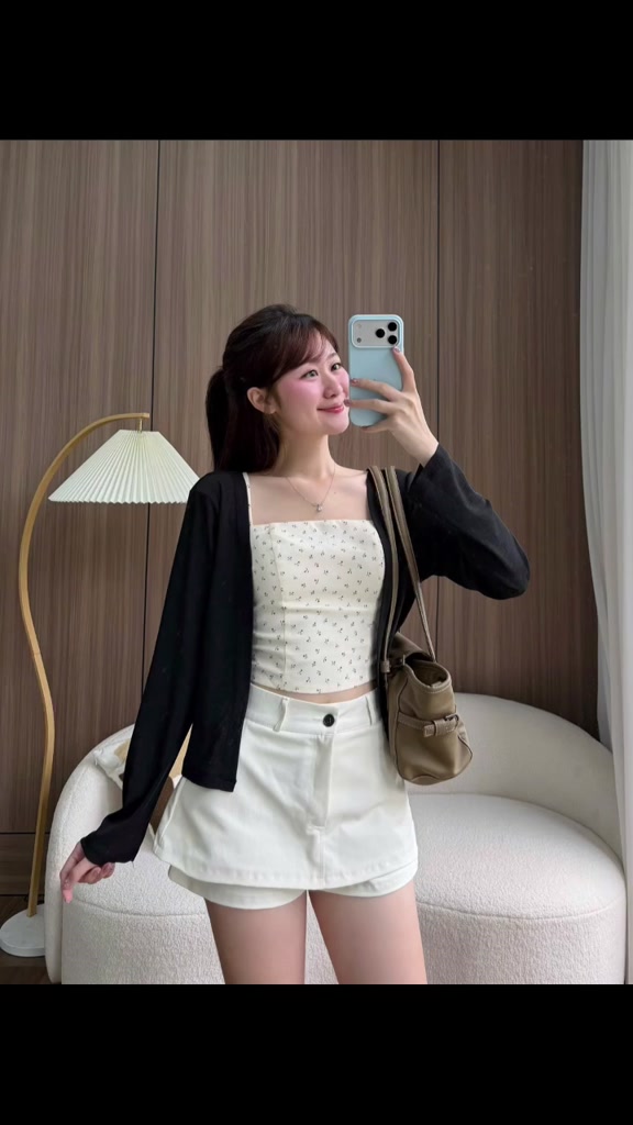 Set Áo Cardigan Kèm Quây Hoa Nhí S953 Su Chang Thời Trang Nữ | BigBuy360 - bigbuy360.vn