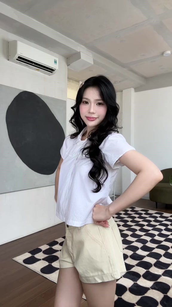 NAVIE - Áo baby doll 4 cúc thời trang nữ | BigBuy360 - bigbuy360.vn