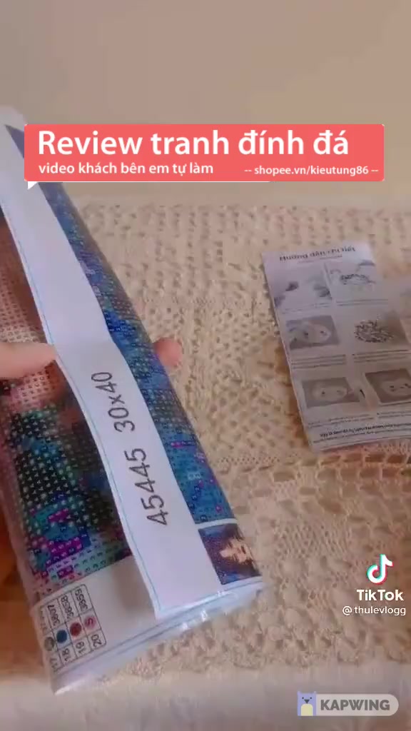 Tranh đính đá tự làm, bộ hạt nhựa đính tranh gắn đá 5D tự hoàn thành DIY giá rẻ | BigBuy360 - bigbuy360.vn