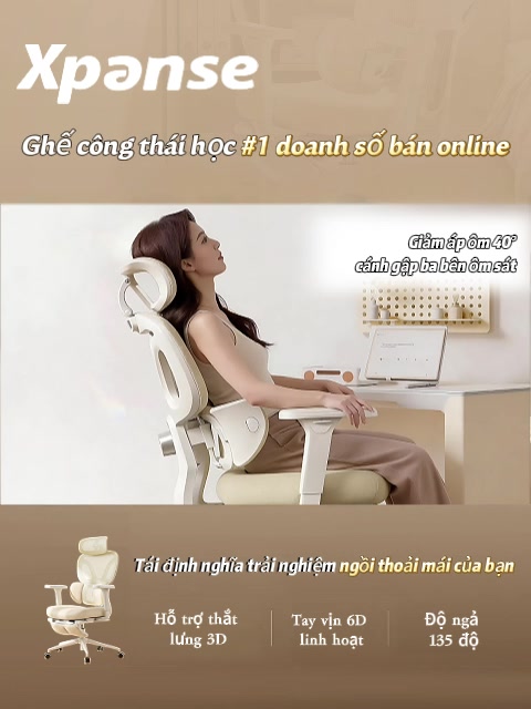 Ghế công thái học Xpanse F6 Tựa lưng 3 vùng tự thích ứng ôm sát,Đẩy trước điều chỉnh độc lập,ghế gaming làm việc | BigBuy360 - bigbuy360.vn