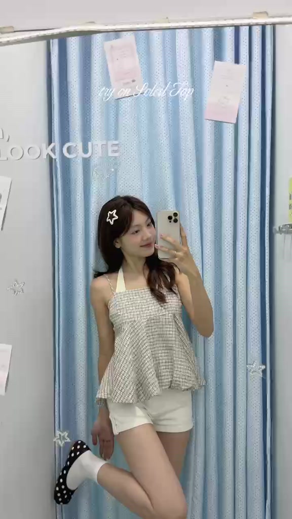 𝐒𝐨𝐥𝐞𝐢𝐥 𝐓𝐨𝐩 - Áo kiểu nữ, Áo 2 dây nữ thiết kế dáng bí phối nơ buộc cổ nhien.official NAS00041 | BigBuy360 - bigbuy360.vn
