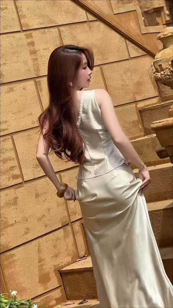 Chân Váy Lụa Dáng Đuôi Cá Sang Chảnh Dự Tiệc NV804 Chân Váy Lụa Dáng Dài Tôn Dáng Slay Dài 100cm | BigBuy360 - bigbuy360.vn