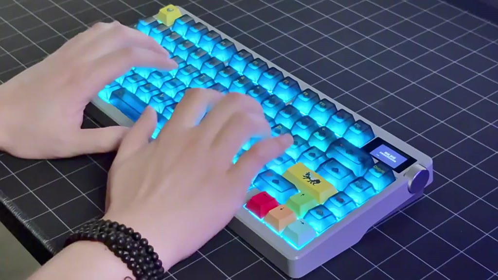 Bàn phím cơ không dây aula Nova 75 mạch xuôi  ,3 mode , màn hình tft , led rgb, hostswap, gasket mount, full foam | BigBuy360 - bigbuy360.vn