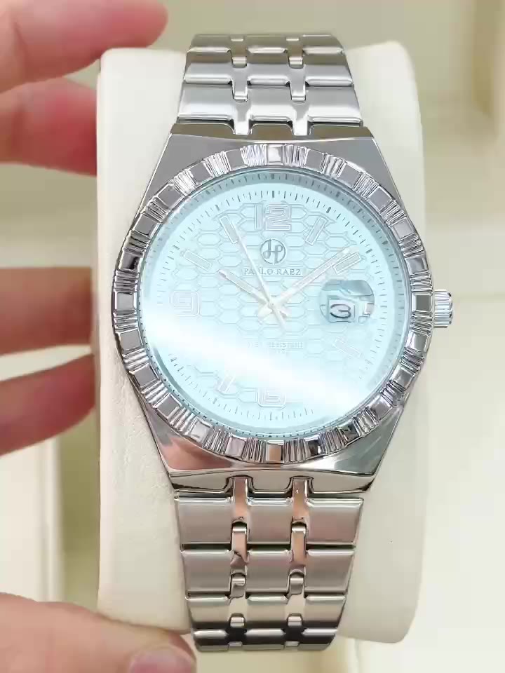 Đồng hồ nam dây thép N588 PABLO RAEZ chống nước 3ATM thiết kế sang trọng 40mm CARIENT | BigBuy360 - bigbuy360.vn