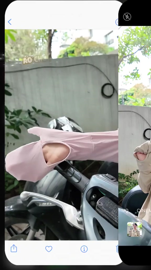 Áo chống nắng nữ Bing Chilling dáng lửng xòe form rộng chất vải mát lạnh UPF50+ có tay áo che kín và vành mũ tháo rời | BigBuy360 - bigbuy360.vn
