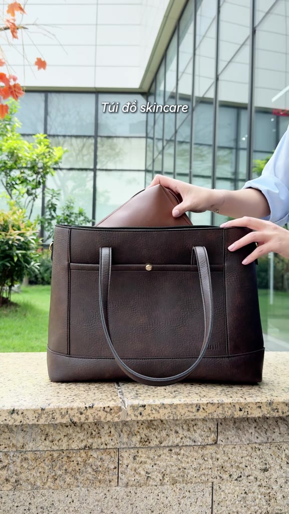Túi xách công sở nữ LIMI (4 màu) tote da đựng laptop 15.6inch đi làm học to giáo viên (LINDA) | BigBuy360 - bigbuy360.vn