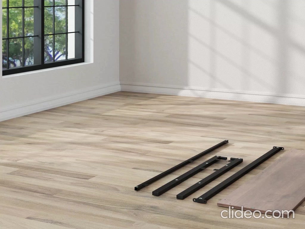 Giường Khung Sắt Với Thanh Chắn Bằng Gỗ Tre  -  Kai Bamboo and Metal Platform Bed Frame & Headboard | BigBuy360 - bigbuy360.vn