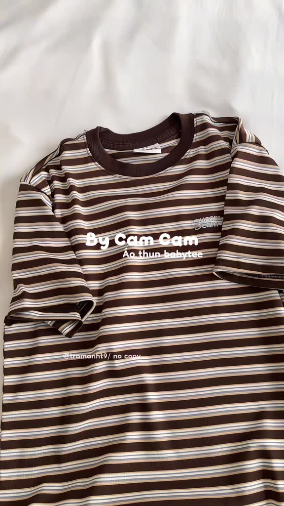 Áo Thun Babytee Kẻ Sọc 𝑩𝒚𝒄𝒂𝒎𝒄𝒂𝒎 Phối Cổ Bo Trendy ABN496 | BigBuy360 - bigbuy360.vn