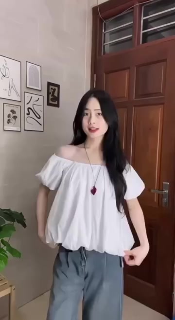 Áo nữ tay bồng cổ rộng dáng bí xinh xắn áo kiểu nữ thiết kế dây nơ mặc được nhiều kiểu hottrend-A38 | BigBuy360 - bigbuy360.vn