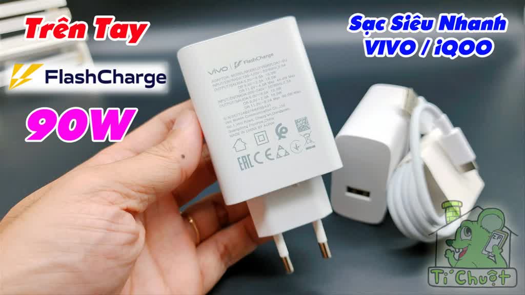 [ZIN Bóc Máy] Sạc Siêu Nhanh 90W Flash Charge VIVO X300 / iQOO Z10 Chính Hãng | BigBuy360 - bigbuy360.vn