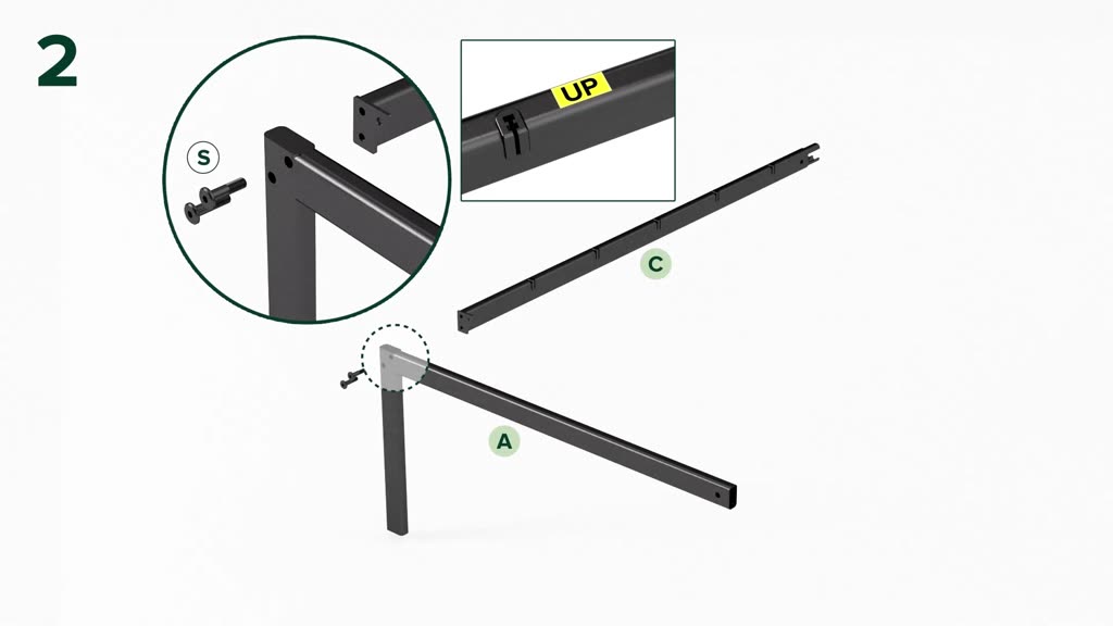 Giường Sắt Với Thanh Đỡ Bằng Thép -  Elias 14in metal platform bed frame | BigBuy360 - bigbuy360.vn