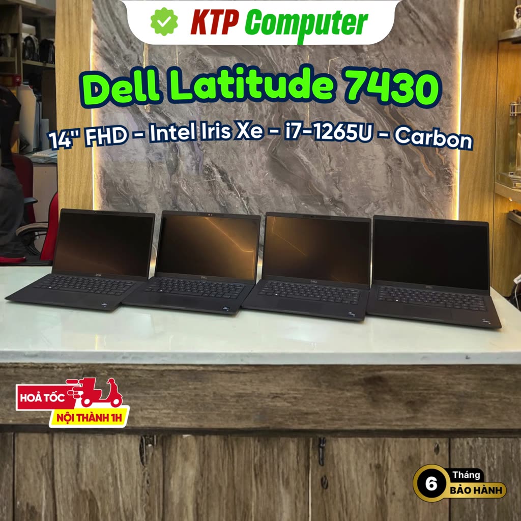 Dell Latitude 7430 Carbon (Core i7-1265U | RAM 16GB | SSD 256GB/512GB/1TB | Intel Iris Xe | 14" FHD) | BigBuy360 - bigbuy360.vn
