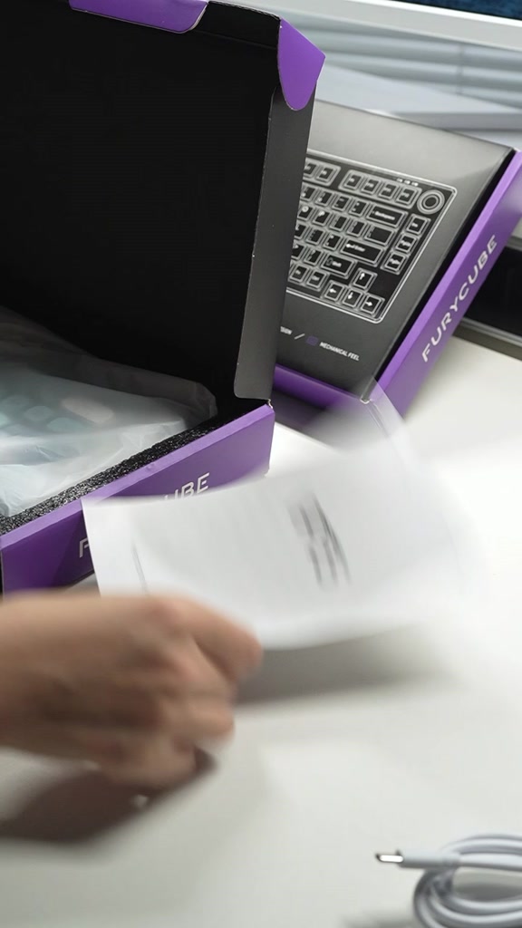 Bàn Phím Màng FURYCUBE IP75 Có Dây – RGB, Keycap PBT, Có Núm Xoay, Gaming & Văn Phòng, Win/macOS | BigBuy360 - bigbuy360.vn