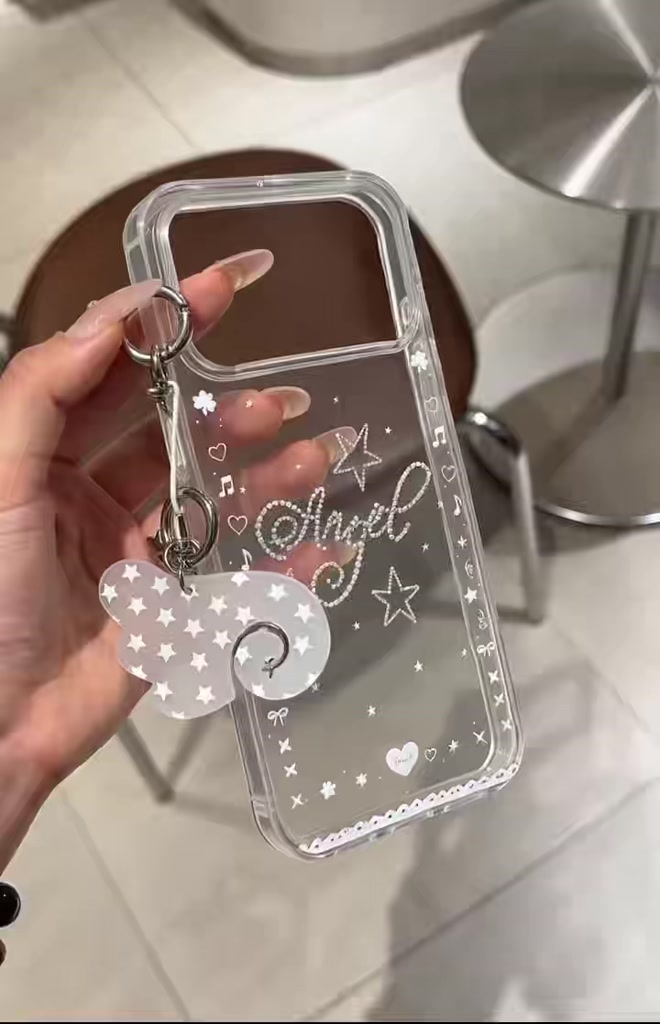 Ốp lưng iPhone ngôi sao nhọt nước cánh chim hợp iPhone 13/14/15/16/17 Pro Max | BigBuy360 - bigbuy360.vn