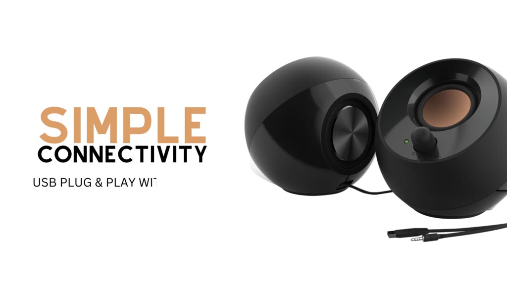 [CHÍNH HÃNG] Loa máy tính CREATIVE PEBBLE - Công suất 4.4W / AUX & USB / Jack 3.5mm - BẢO HÀNH 12 THÁNG | BigBuy360 - bigbuy360.vn