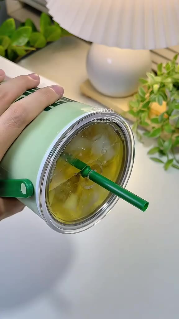 Bình Chill giữ nhiệt 1L Tân Lập Thành, ly đựng nước có quai xách nhựa PP an toàn màu pastel xinh xắn | BigBuy360 - bigbuy360.vn