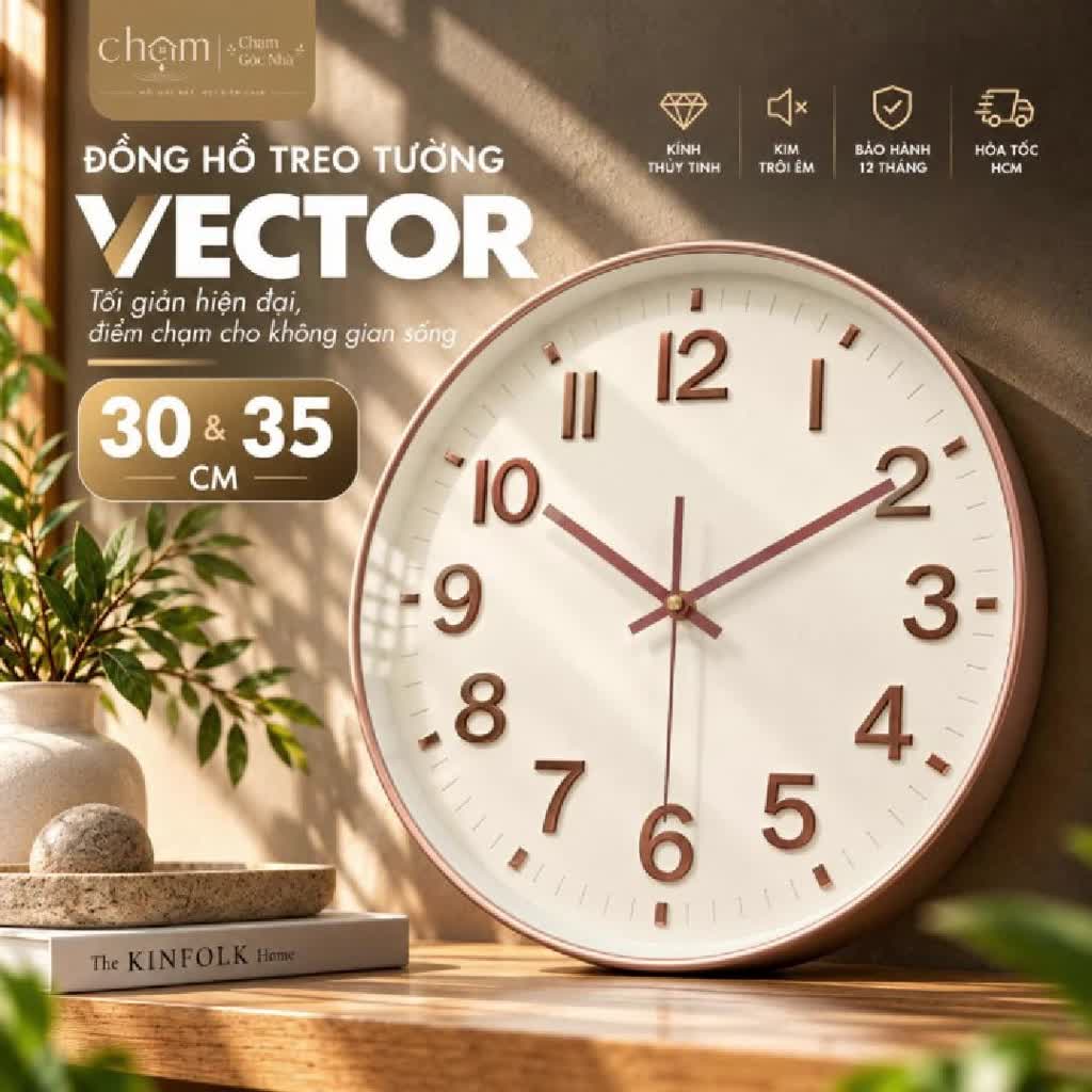 Đồng Hồ Treo Tường Decor Chamgocnha Kim Trôi Số Nổi 3D Hiện Đại Trang Trí Phòng Khách Bảo Hành 12T | BigBuy360 - bigbuy360.vn