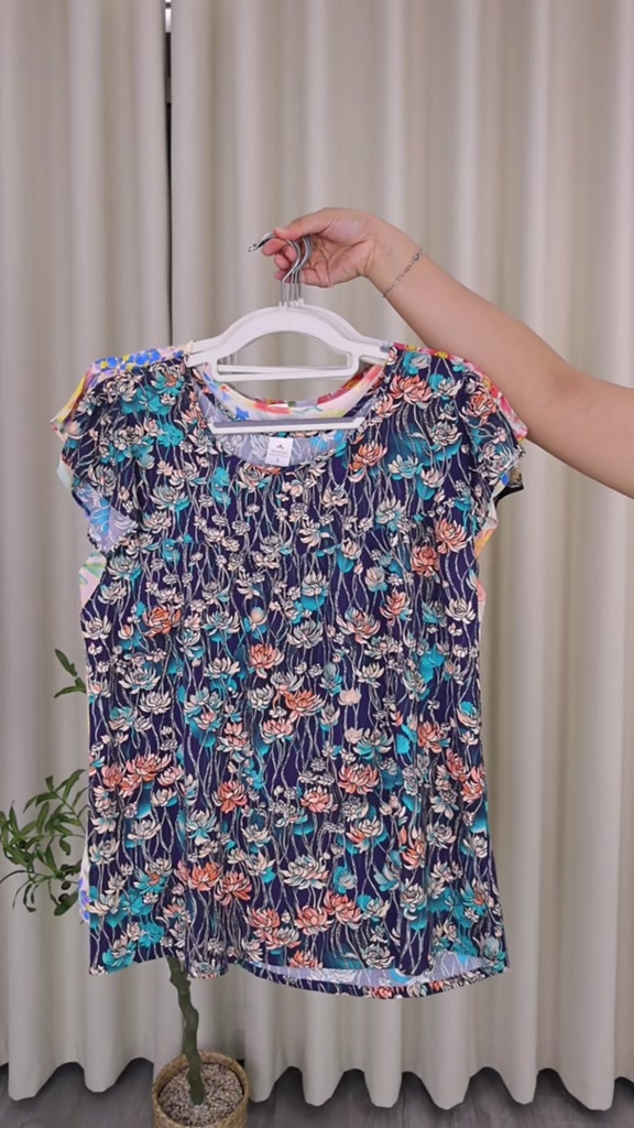 Đồ bộ tole trung niên, bộ tole lanh mặc nhà SHOP5SAO quần lửng, áo cánh tiên có Bigsize (50-80kg) | BigBuy360 - bigbuy360.vn