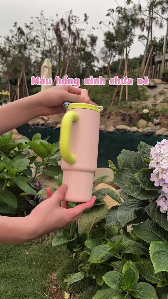 Cốc giữ nhiệt tráng sứ 1000ml NAFI, set quà ly giữ nhiệt chất liệu phủ sứ an toàn giữ nhiệt nóng lạnh 6-12h | BigBuy360 - bigbuy360.vn