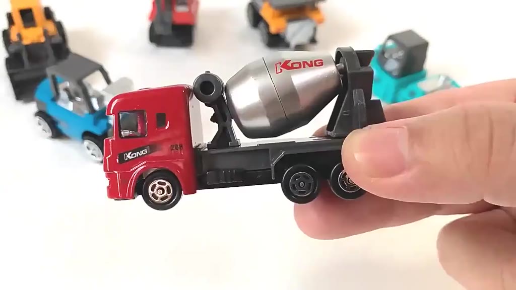 Set 6 Mô Hình Ô Tô Kim Loại Hợp Kim Công Trường