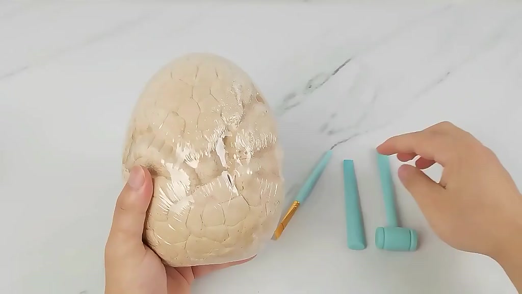 Khảo cổ Trứng Khủng Long siêu to + kèm bộ dụng cụ