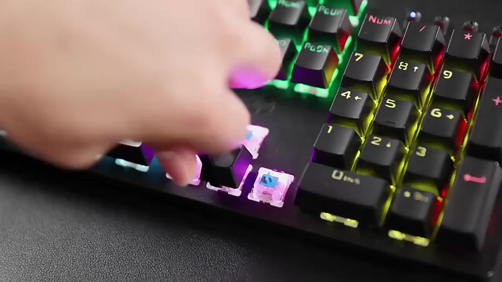 Bàn phím cơ chính hãng HP GK100F kết hợp bàn phím chơi game có đèn nền 104 phím Led đẹp phù hợp cho PC và Laptop | BigBuy360 - bigbuy360.vn