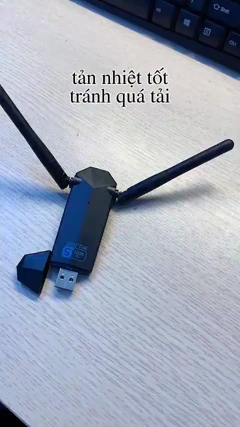 USB Wifi Thu Phát Sóng Wifi Tốc Độ 1300mbps 2 Râu Kép Cho Laptop PC 2.4/5g Bộ Chuyển Đổi USB 3.0 Wifi5 Nhỏ Gọn Tiện Lợi | BigBuy360 - bigbuy360.vn