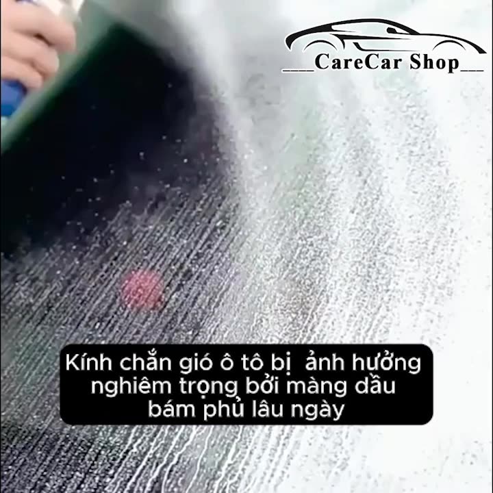 Bình xịt 360ml dung dịch tạo bọt làm sạch Tẩy màng dầu Cặn bẩn trên Kính Gương ô tô