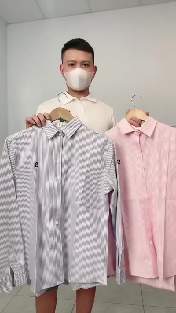 Áo sơ mi kẻ nam nữ mặc đôi unisex form rộng đẹp thêu chữ S - Sominstore - Somike3071 | BigBuy360 - bigbuy360.vn