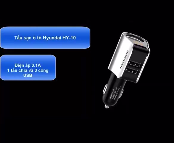 Tẩu sạc ô tô chính hãng hyundai chia đầu tẩu kèm cổng sạc usb 12v | BigBuy360 - bigbuy360.vn