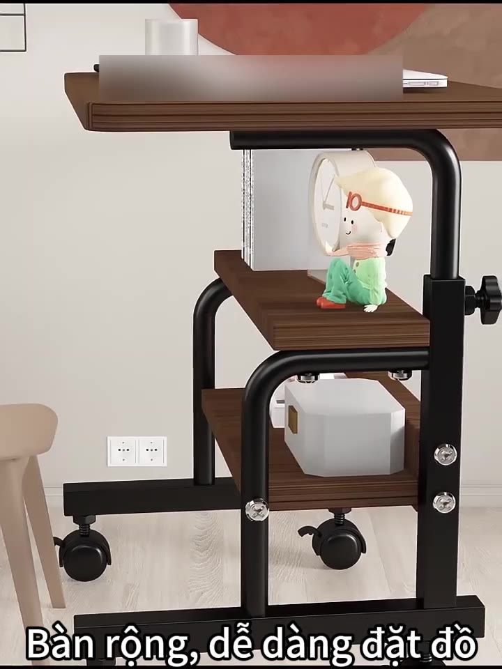 bàn làm việc thông minh đa năng, thay đổi chiều cao cho học sinh, có bánh xe di động | BigBuy360 - bigbuy360.vn