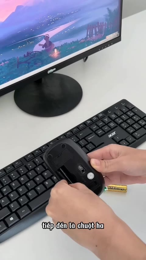 Bộ bàn phím và chuột không dây Acer LK41 Có thể điều chỉnh 3 mức DPI Thích hợp làm văn phòng công ty | BigBuy360 - bigbuy360.vn