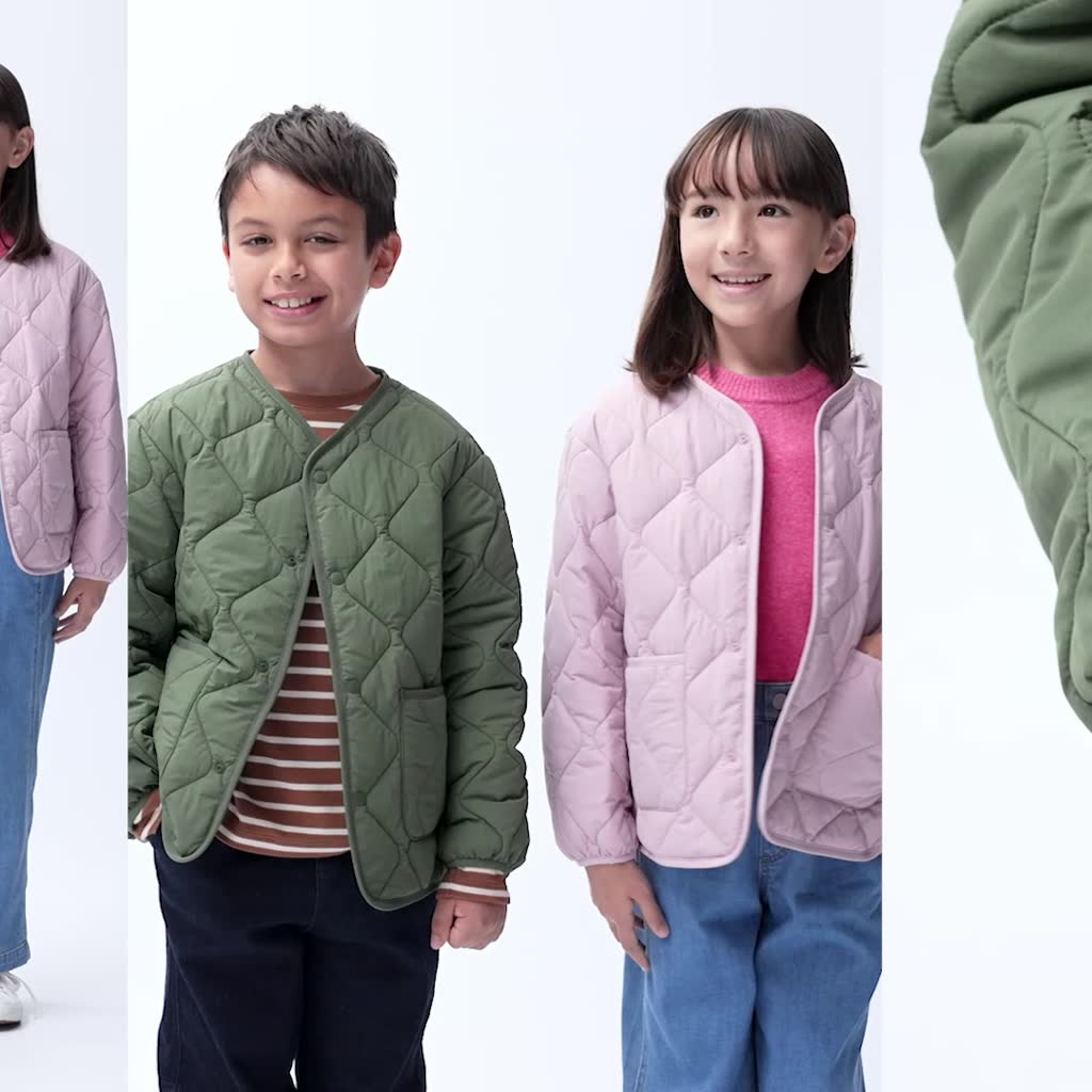 [Auth UniqIo] Áo Phao Quả Trám Siêu Nhẹ Trẻ Em - Tag Nhật