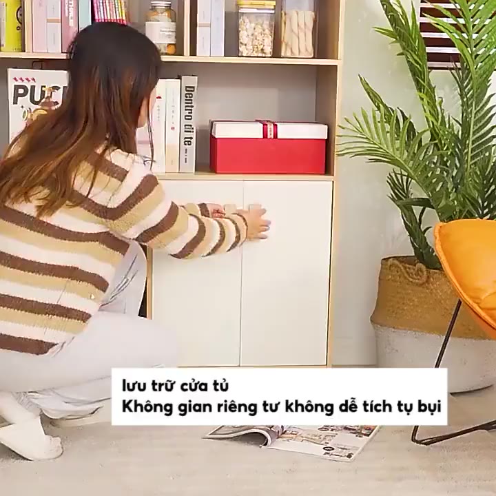 BMZAR Kệ Sách Để Sàn  Sàn Gỗ Chống Ẩm Cao Cấp bàn gỗ Kệ đa năngphong cách hiện đại Bền Đẹp Tiện Dụng | BigBuy360 - bigbuy360.vn