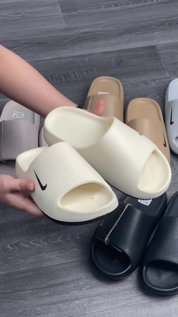 Dép bánh mì NK Calm Slide xăng đan Nam Nữ Bản Vân Nhám Mới Nhất 2023 ĐẾ SƠN 2 màu thời trang form chuẩn size có fullsize | BigBuy360 - bigbuy360.vn